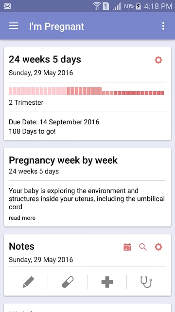 我怀孕/怀孕的应用截图10