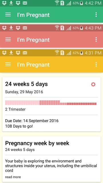 我怀孕/怀孕的应用截图8