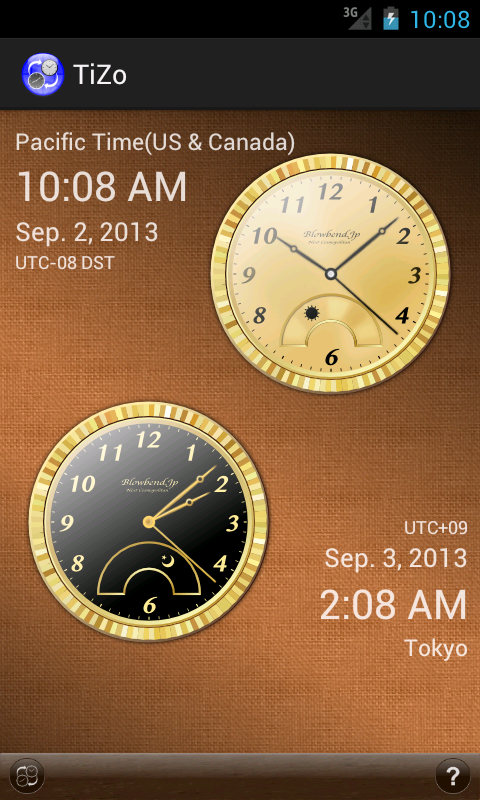 TiZo(world time clock)截图6