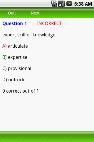 Test Review College Vocabulary截图2