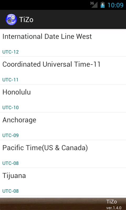TiZo(world time clock)截图4