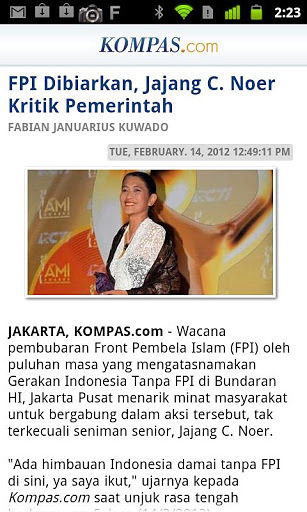 Kompas.com截图2