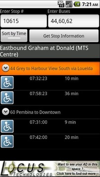 Winnipeg Transit Schedule Tool截图