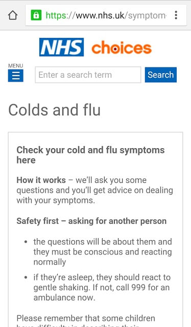 NHS Health and Symptom checker截图3