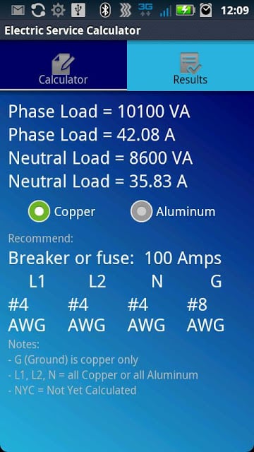 Electric Service Calculator截图5