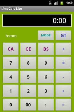 时间电卓 timeCalc Lite截图