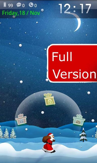 Santa on the way free theme截图2