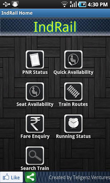 IndRail Indian Railway App截图