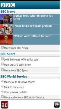 BBC新闻网站截图