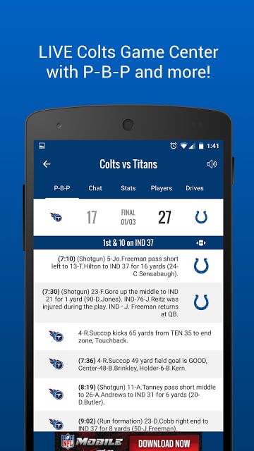 Indianapolis Colts Mobile截图1