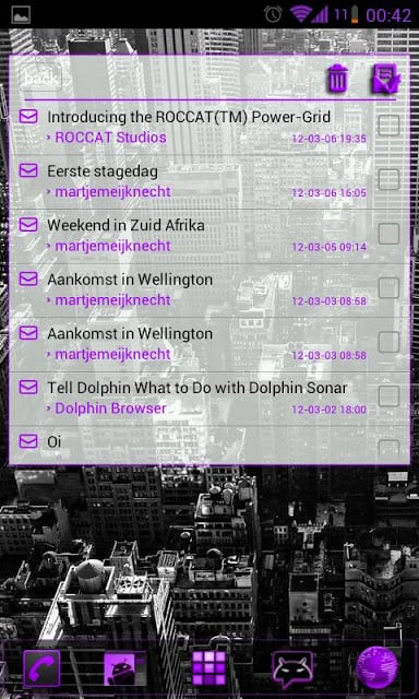 GOWidget Purple ICS Light Free截图2