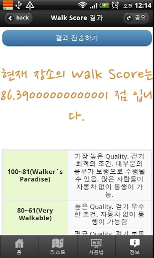 같이걸을까? - WalkScore截图5