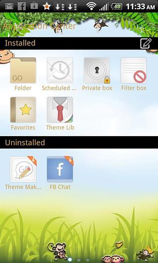 GO SMS PRO CUTE MONKEY THEME截图5