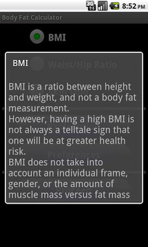 Body Fat Calculator截图