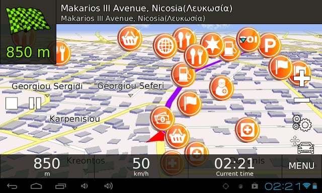 Cyprus On Road GPS Navigation截图6