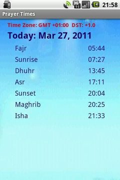 Prayer Times截图