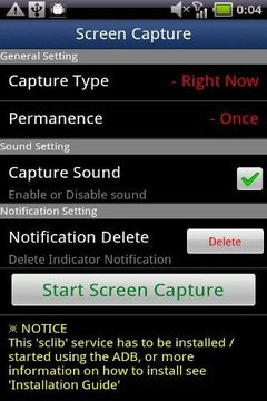 Screen Capture -No Rooting 2.2截图