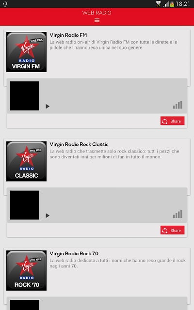 Virgin Radio Italia截图8
