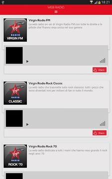 Virgin Radio Italia截图