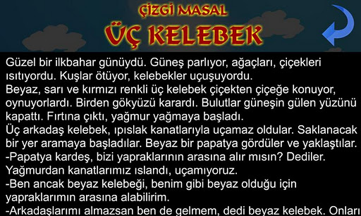 &Ccedil;izgi Masal - &Uuml;&ccedil; Kelebek截图1