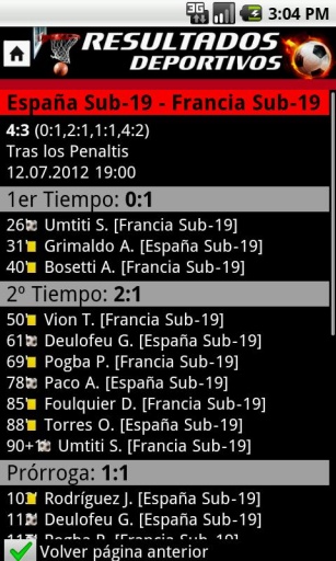 Resultados Deportivos截图1