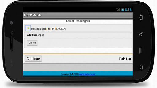 IRCTC Mobile Application Pro截图4