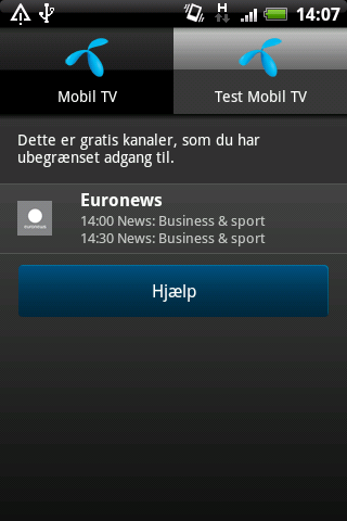 Mobil TV fra Telenor Danmark截图1