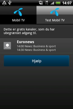 Mobil TV fra Telenor Danmark截图