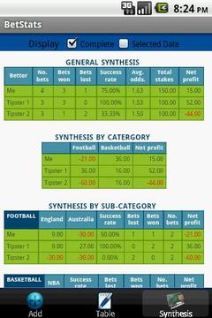 BetStats Lite - bet tracker截图