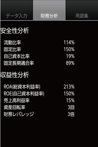 シンプル财务分析截图2