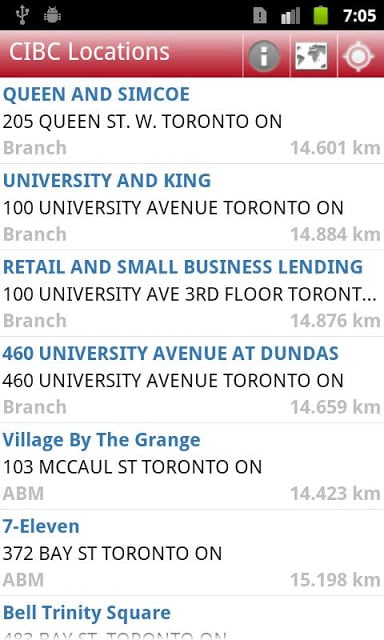 CIBC ATM and Branch Locations截图3