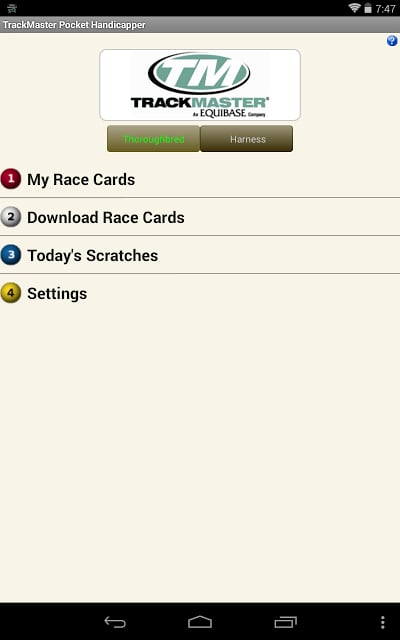 TrackMaster Pocket Handicapper截图8