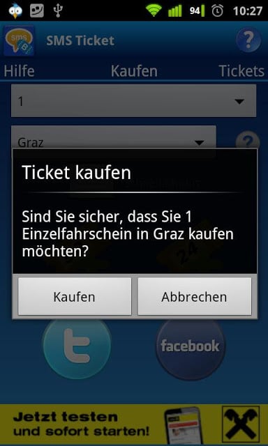 SMS Ticket &Ouml;sterreich截图4