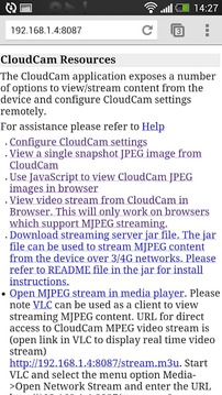 Cloud Spy Cam Demo截图