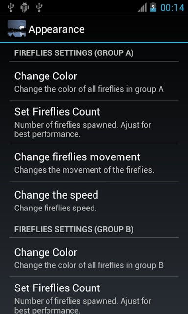 Fireflies Free Live Wallpaper截图1