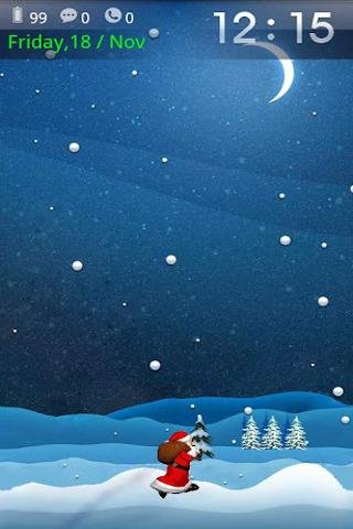 Santa on the way free theme截图4