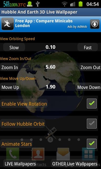 Hubble Around Earth 3D Live WP截图2