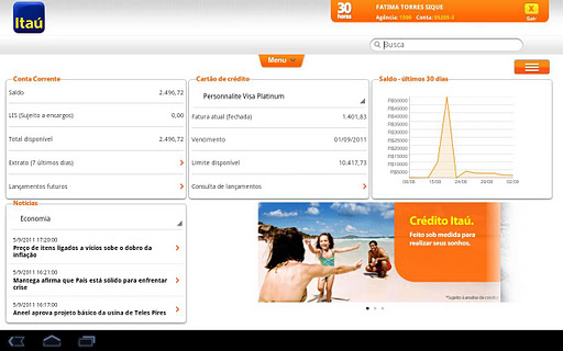 Ita&uacute; para Tablets截图4