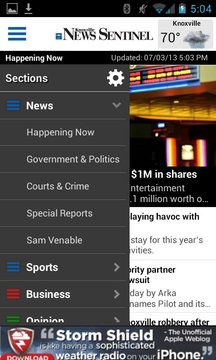 Knoxville News Sentinel截图