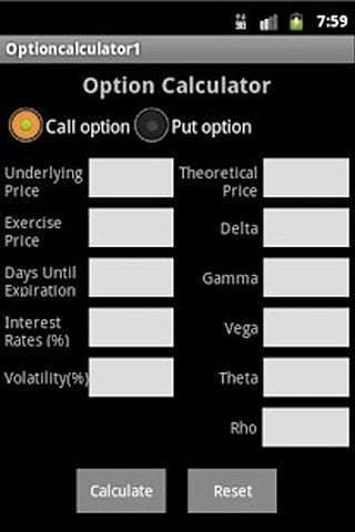 Option Calculator截图4