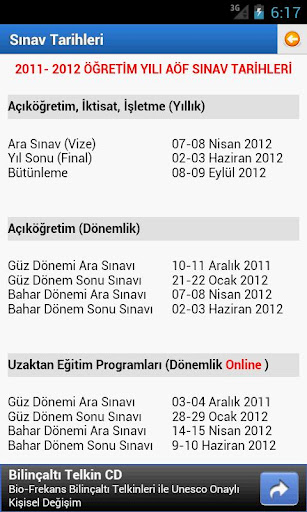 A&ouml;f Notmatik - A&ccedil;ık&ouml;ğretim截图8