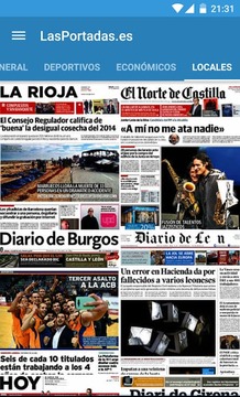 Spanish Newspaper Front Pages截图