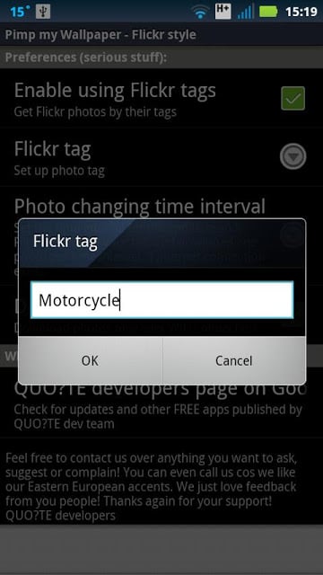 Pimp My Wallpaper with Flickr截图5
