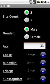 Body Fat Calculator截图