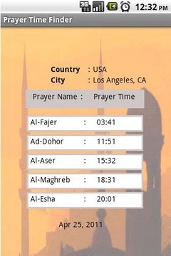 Prayer Time Finder截图