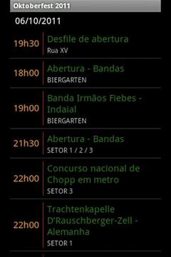 Oktoberfest 2011 - Programa&ccedil;&atilde;o截图