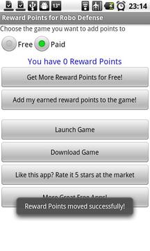 Robo Reward Points截图