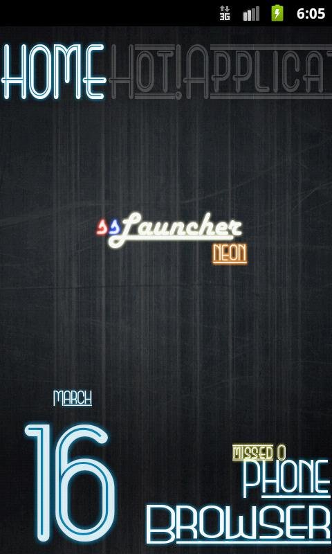 Neon Blue Theme for ssLauncher截图7