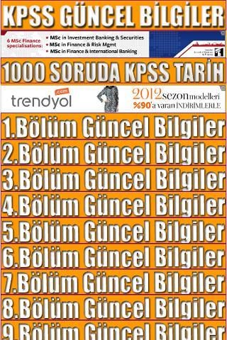 KPSS G&uuml;ncel Bilgiler (v1.4)截图4