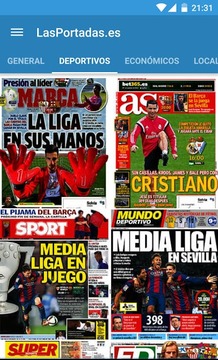 Spanish Newspaper Front Pages截图